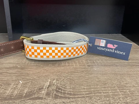 Men’s Vineyard Vines NCAA Tennessee Volunteers Canvas Belt NEW $58 Cover