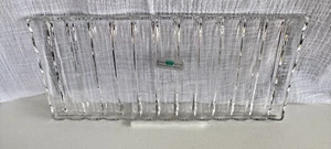 Katharinen-Hutte 24 Uber Crystal Sandwich Tray Made in West Germany 13.5 x 5.75” - Picture 1 of 12