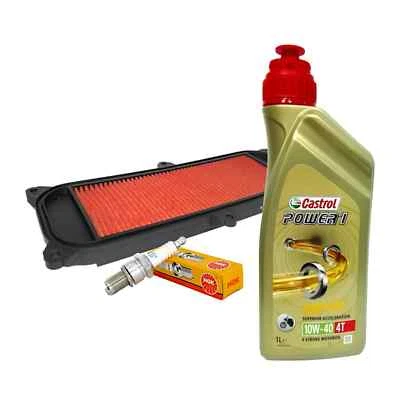 KYMCO PEOPLE 250 - 300 / S KIT TAGLIANDO CASTROL 10W40 FILTRO ARIA CANDELA - Immagine 1 di 3