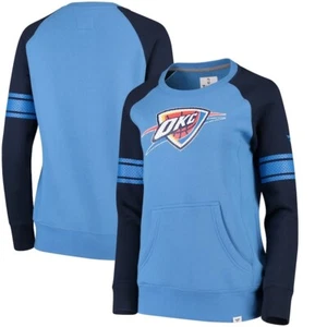 Oklahoma City Thunder Fanatics Women's Iconic Pullover Sweatshirt Blue/Navy - Picture 1 of 3