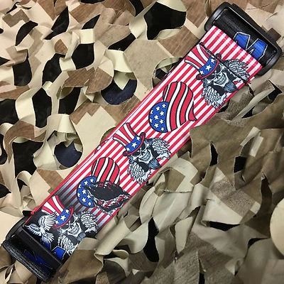 NEW KM Paintball Universal Mask Goggle Strap - 09 American Skull