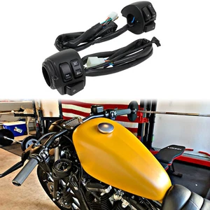 1" 25mm Motorcycle Handlebar Control Switch Wiring Harness For Harley Sportster - Picture 1 of 16