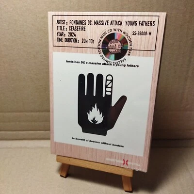 Fontaines DC, Massive Attack,  Young Fathers - Ceasefire [WHITE] (Wood Box) — 第 1/3 张图片