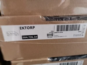 IKEA Ektorp Funda para sofá de 3 plazas, con Récamiere Hallarp gris 504.726.34 NUEVO EMBALAJE ORIGINAL - Imagen 1 de 2