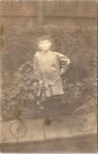 RPPC Junge posiert mit ungewöhnlichem 4-Rad-Pedalauto Pennsylvania 1919