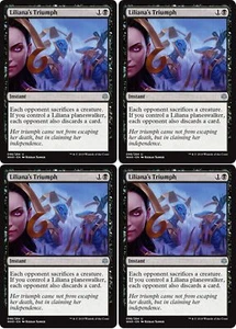 MTG - 4x LILIANA'S TRIUMPH - War of the Spark (U) - Picture 1 of 1