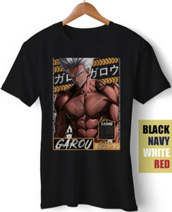 Garou Hero Hunter One Punch Man OPM Manga Anime Saitama Genos Funny Gift T-Shirt - Picture 1 of 5