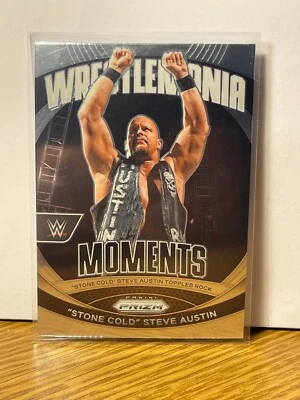 Stone Cold" Steve Austin 2024 Prizm WWE - WrestleMania Moments #18 - - Image 1 of 2