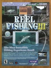Reel Fishing III 3 PS2 Playstation 2 2003 Vintage Print Ad/Poster Official Art