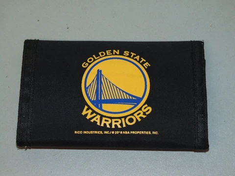 NBA Golden State Warriors Nylon Trifold Wallet Cover