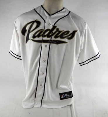 San Diego Padres Seth Smith # Authentic Signed White Jersey Auto DP70612 - Image 1 of 4