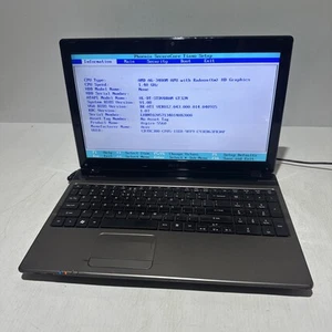 Acer Aspire 5560 15" Laptop AMD A6-3400m 6gb Ram No Drives Boots Bios - Picture 1 of 14