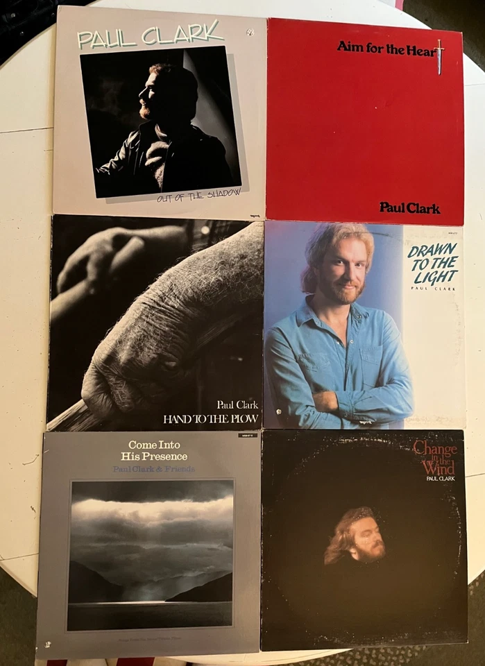 Paul Clark 6 LPs Aim for the Heart Hand to the Plow Come into His Presence Foto 1 de 2
