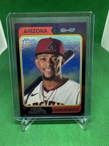 Topps Heritage Ketel Marte #369 2023 cromo negro refractor #45/74 - Imagen 1 de 3