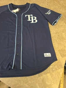 Genuine Merchandise MLB Men's Tampa Bay Team Logo Baseball Jersey 2XL XXL - Imagen 1 de 9