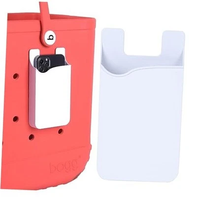 Phone Holder for Bogg Bag, Accessories for Beach Tote, Universal Hard ABS White - Imagem 1 de 4
