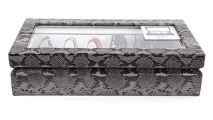 Maxi Luxury Eyewear Organizer, Wood Box for Glasses + Sunglasses, Exotic Prin... - Picture 1 of 3