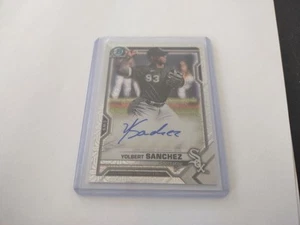 2021 Bowman Chrome Yolbert Sanchez #BCMA-YS Mega Box Auto! White Sox! S1 - Picture 1 of 1