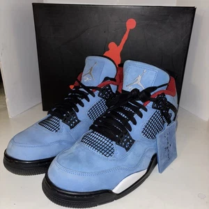 Size 11 - Jordan 4 Retro x Travis Scott Mid Cactus Jack With Hang Tag - Picture 1 of 22