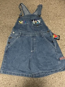 90er Jerry Leigh Disney Mickey + Friends Unlimited Overall Shorts bestickt SM - Bild 1 von 13