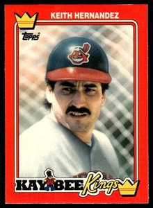 1990 Topps Kay-Bee Kings of Baseball Keith Hernandez Cleveland Indians #16 - Picture 1 of 2