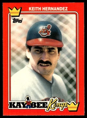 1990 Topps Kay-Bee Kings of Baseball Keith Hernandez Cleveland Indians #16 - Image 1 of 2