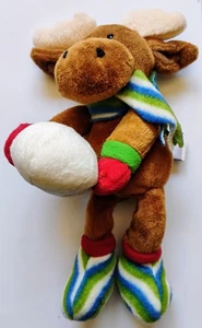 Gund Christmas Pals Moose Beanbag 8.5 " Plush 45266 - Picture 1 of 2