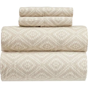 Juego de sábanas de franela Pendleton Queen Tuscan Peak doble cepillado 170 gsm bronceado nuevo - Imagen 1 de 2