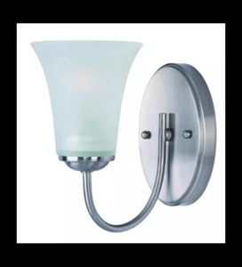 Maxim Lighting 10051FTSN Logan-One Light Wall Sconce in Modern Style-5 Inches - Picture 1 of 5