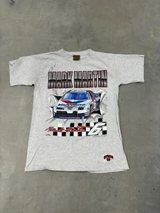 Camicia Nascar noce moscata vintage uomo Medium Mark Martin Racing firmata!!! - Foto 1 di 3