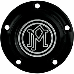 Performance Machine Cut Scallop Ignition Covers Harley Twin Cam Black Contrast