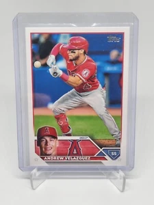 2023 Topps Serie 2 Andrew Velazquez Advanced Stats 133/300 #605 - LA Angels - Bild 1 von 3