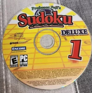Professor Fuji's Sudoku Deluxe 1 PC CD-ROM Computer Game Without Case 2005 - Bild 1 von 2