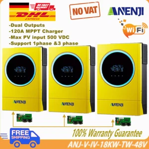 18000W Hybrid Solar Wechselrichter 48V 1Phase&3Phase MPPT 500V 120A mit Wifi BMS - Bild 1 von 7