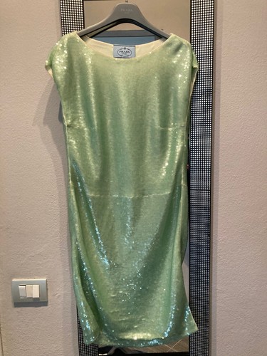 Prada Green Sequin Dress Size 38