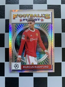 2021-22 Topps Finest Flashbacks UCL Marcus Rashford Prism /35 Manchester United - Bild 1 von 2