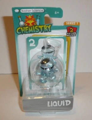 Liquid Chemistry - Figura Ciencia Basher con 2 Cartas de Juego Serie 1 Foto 1 de 3