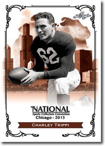 CHARLEY TRIPPI - 2013 Leaf National Convention PROMO Chicago Cardinals HOF Card