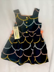 Original Kinder OshKosh Thunderbolt blau Jakobsmuschel Kleid 18 M Kleinkind Mädchen - Bild 1 von 3