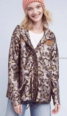 NUEVO Cortavientos Anthropologie Floral Brillante de Hei Hei Talla XL Foto 1 de 4