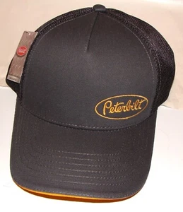 Peterbilt 5 Panel 1/2 Mesh Snapback Truckers Cap ***NEW*** - Picture 1 of 3