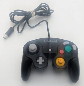 Controlador Gamecube Negro Nintendo FABRICANTE DE EQUIPOS ORIGINALES Auténtico DOL-003 PROBADO - Imagen 1 de 2