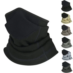 Winter Fleece Neck Warmer Gaiter Windproof Face Mask Cover Scarf for Men Women - Picture 1 of 29