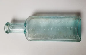 Antike Apothekerflasche Aqua Dr Kings Neue Entdeckung bei Husten Erkältungen Schnalle  - Bild 1 von 7