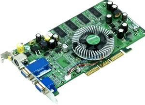 Graphic Card Ati AMD Radeon 9600XT MS-8906 128MB Ddr-Sdram 2x VGA AGP 8x - Picture 1 of 2