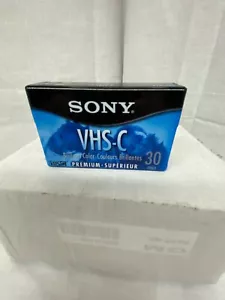 New Sony VHS-C Brilliant Color Premium 30 Min TC-30VHGL - Picture 1 of 6