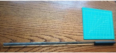 NUEVO GRANDE O.D. Varilla agitadora de vidrio pulido 24" X 1/2" con agarre de grado marino de 6" Foto 1 de 3