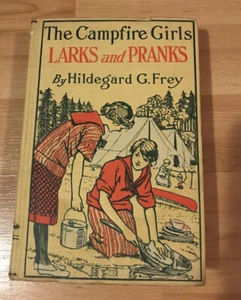 1916 The Campfire Girls Larks and Pranks HILDEGARD G FREY Camp Fire Girls Burt - Imagen 1 de 9