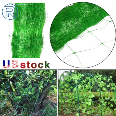 NUEVA Red de Enrejado de Plástico Largo Verde Duradero para Plantas Escaladoras EE. UU. Foto 1 de 4