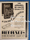 Appareil Photo Hermo Hermagis  1930 Publicité Advert